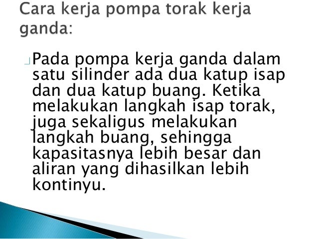 Pompa bolak balik Pompa bolak balik