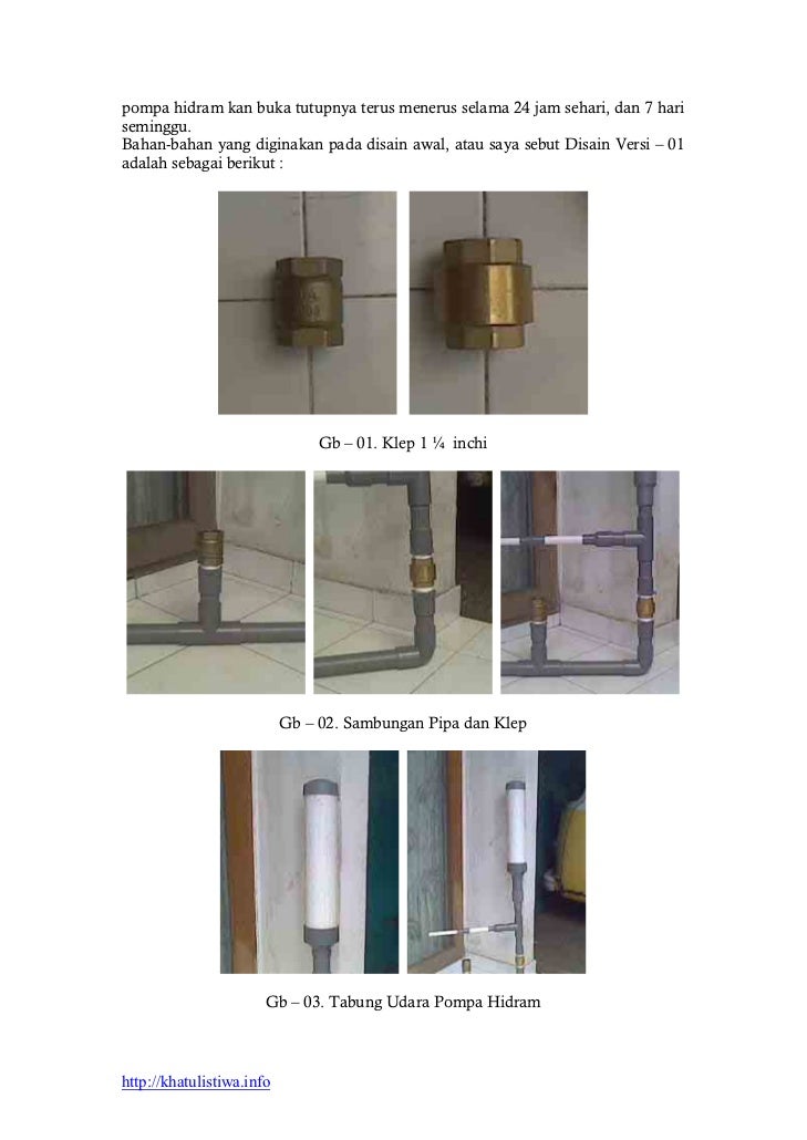 Hidram - Pompa Air tanpa Listrik & Minyak