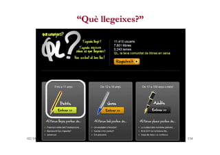 “Què llegeixes?”




02/10/2012         - EQC -      154
 