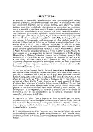 Pompeyo Valle - Panorama-de-la-poesia-hondurena | PDF