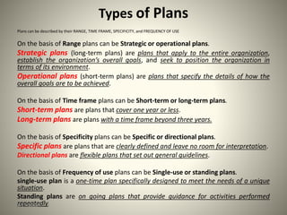 Principles of Management - Planning | PPTX