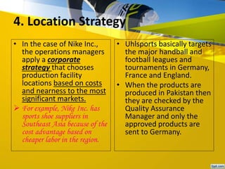 nike operations manager