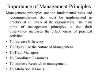 Management Principles Inage Principle of Management | PPTX