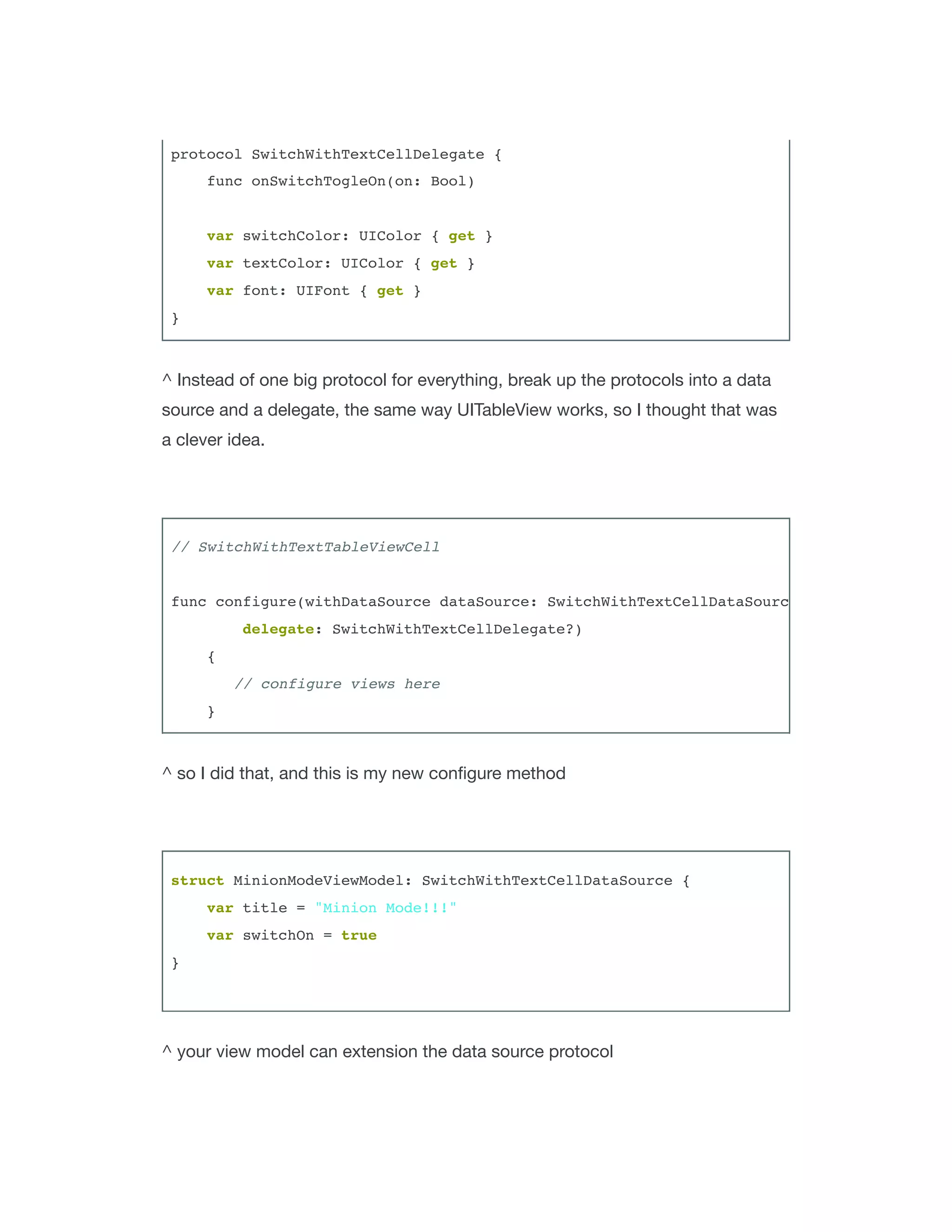 VIEWCONTROLLER
var viewModel = ViewModel(model: Account)
 
