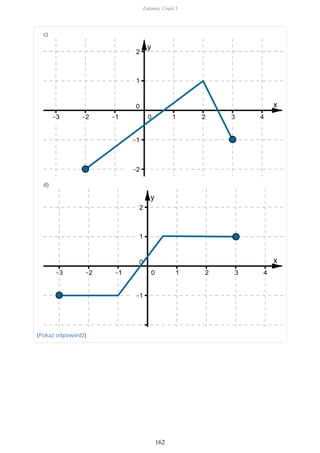 c)
d)
(Pokaż odpowiedź)
Zadania. Część I
162
 