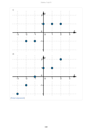 c)
d)
(Pokaż odpowiedź)
Zadania. Część II
168
 