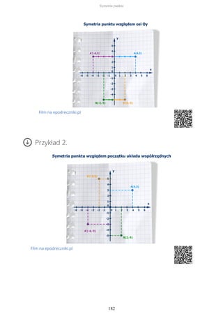 Film na epodreczniki.pl
Przykład 2.
Film na epodreczniki.pl
Symetria punktu
182
 