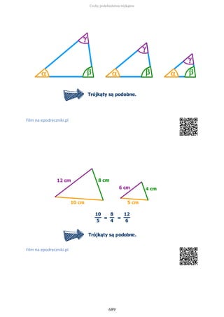 Film na epodreczniki.pl
Film na epodreczniki.pl
Cechy podobieństwa trójkątów
689
 