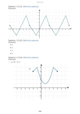 Zadanie 1.7.5.22 (Wróć do zadania)
Odpowiedź
Zadanie 1.7.5.23 (Wróć do zadania)
Odpowiedź
Zadanie 1.7.5.24 (Wróć do zadania)
Odpowiedź
• g = f(x − 1) + 2
4a)
2b)
3c)
3d)
Odpowiedzi
844
 