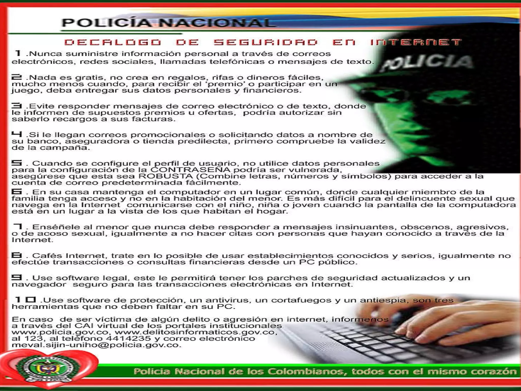 DECÁLOGO CONTRA EL FRAUDE EN INTERNET 