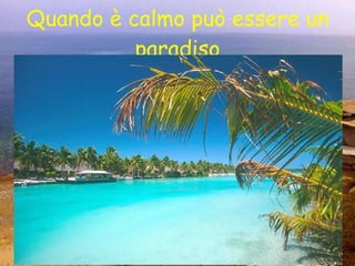 Quando è calmo può essere un paradiso 