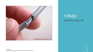 1 PASO
CORTAR EL CABLE UTP
 