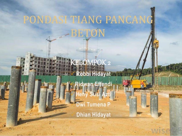 Pondasi tiang pancang beton