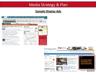 Media Strategy & Plan
Sample Display Ads
 