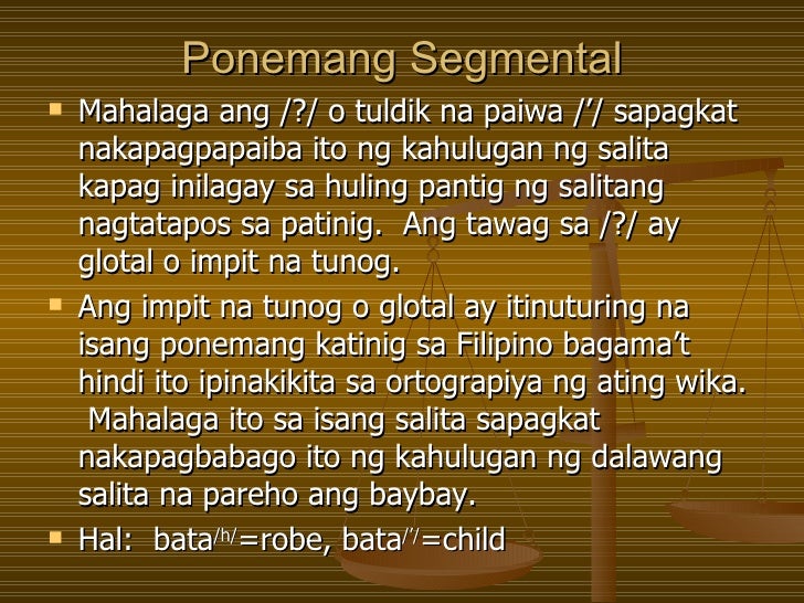 Ano Ang Ponemang Segmental Ano Ang Ponemang Segmental