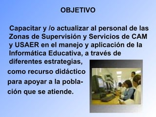 Recuperación de los avances del programa
de los servicios participantes del ciclo escolar
2005-2006.
ESTRATEGIAS
Recepción...