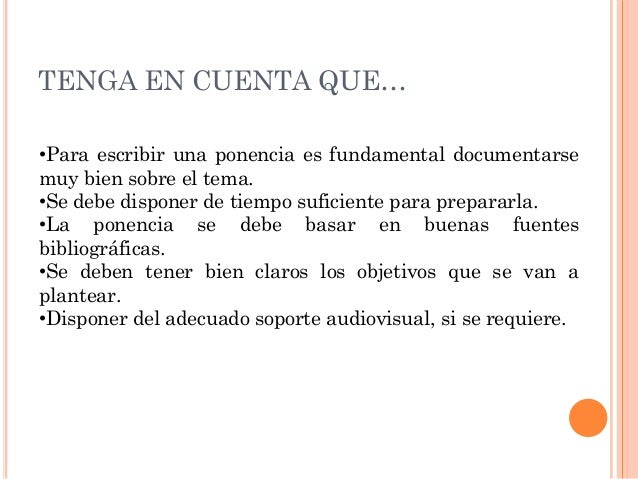 Ponencia
