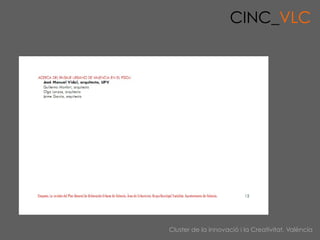CINC_VLC




Cluster de la Innovació i la Creativitat, València
 