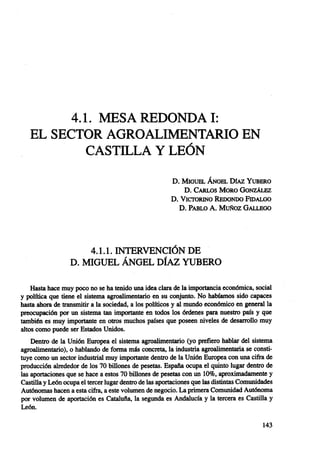 Ponencia Vrf El Sector Agroalimentario En Castilla Y LeóN