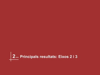 2  >>>   Principals resultats: Eixos 2 i 3 