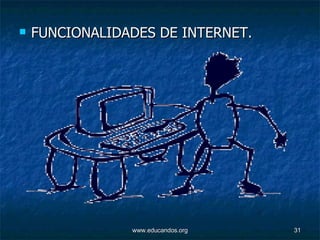 FUNCIONALIDADES DE INTERNET.  