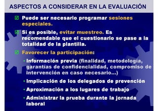 ASPECTOS A CONSIDERAR EN LA EVALUACIÓN
 