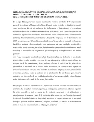 Ponencia administracion publica