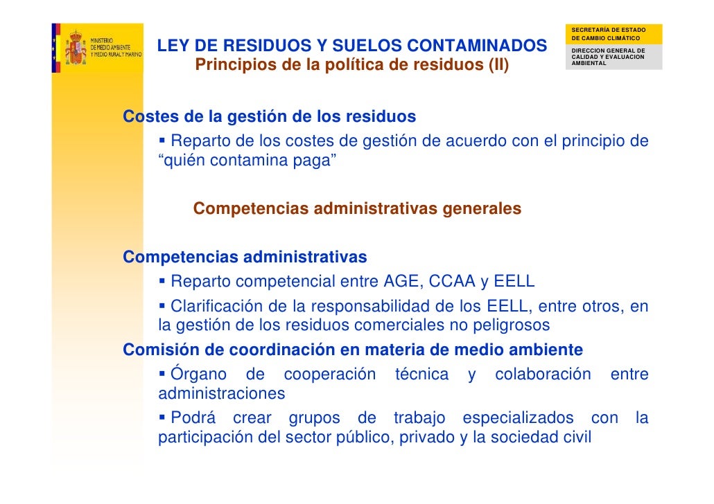 Ley de residuos y suelos contaminados / Alicia Pollo Albéniz