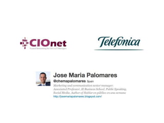 Ponencia @chemapalomares en evento cio net 