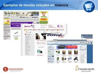 Ejemplos de tiendas virtuales en  Valencia Page     
