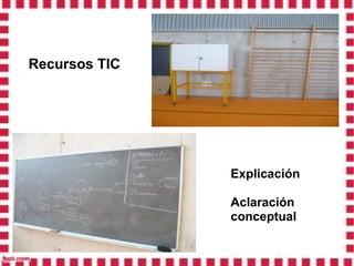 Recursos TIC




               Explicación

               Aclaración
               conceptual
 