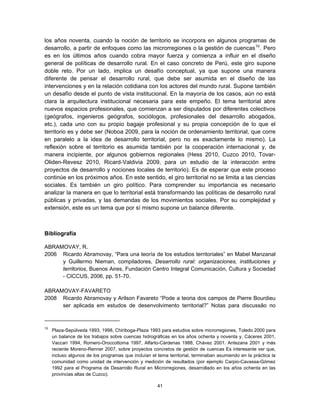 El giro territorial en las ciencias sociales peruanas. Balance de ...