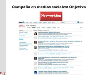 3Campaña en Medios Sociales