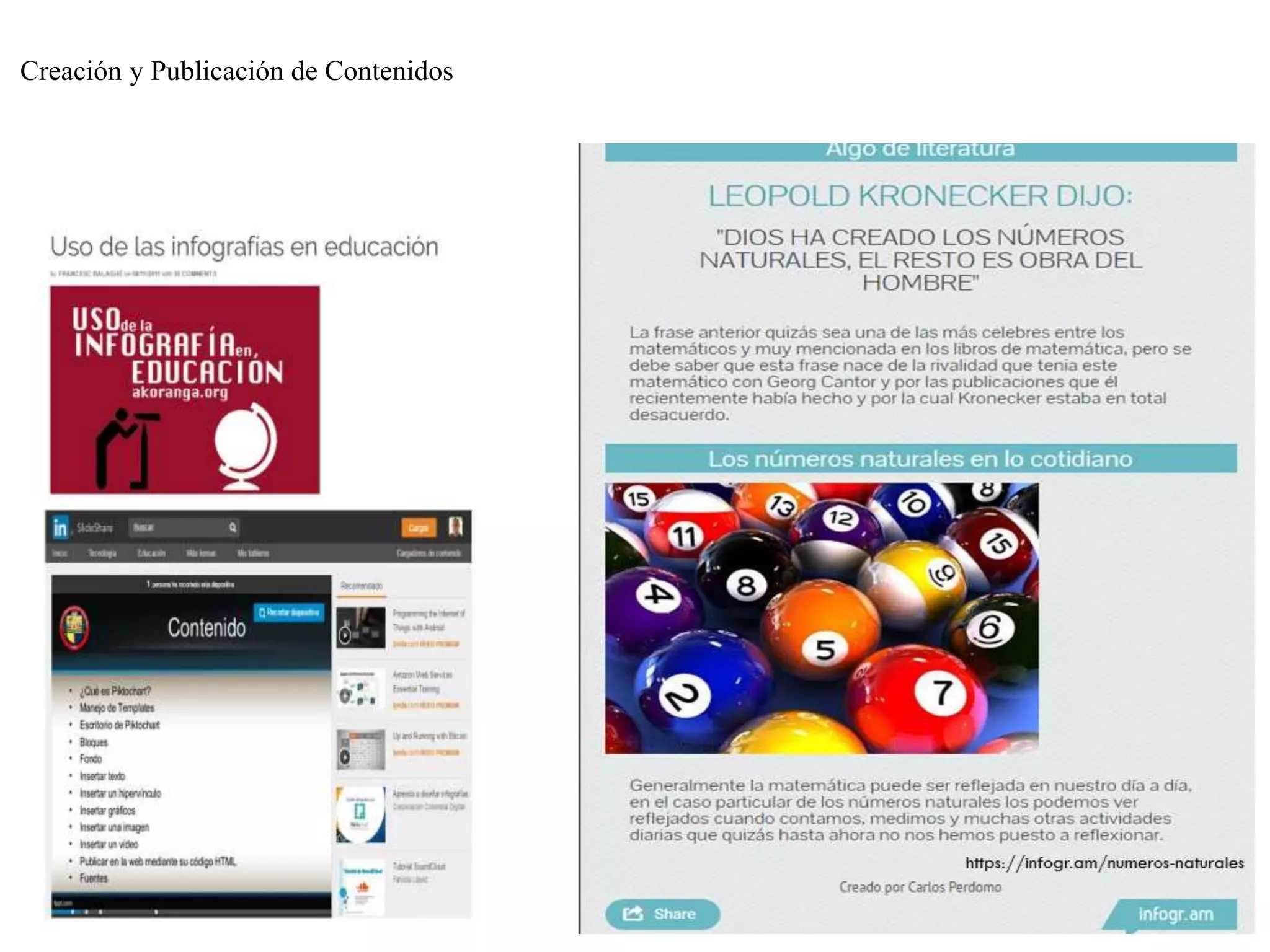 Creación y Publicación de Contenidos
 