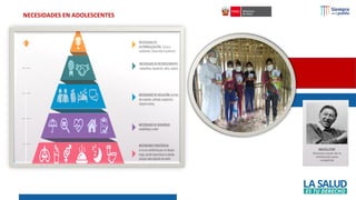 NECESIDADES EN ADOLESCENTES
 