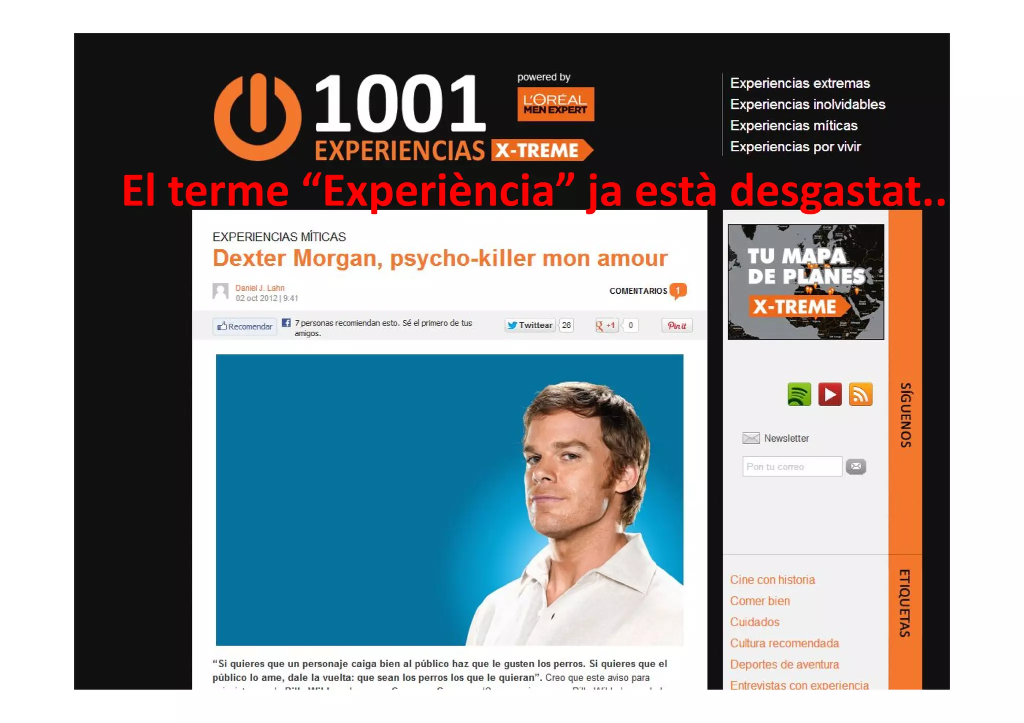 El terme “Experiència” ja està desgastat...




@david_mora
www.visionesdelturismo.com
 