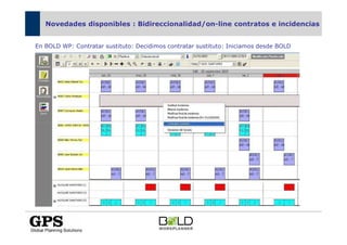 Novedades disponibles : Bidireccionalidad/on-line contratos e incidencias


En BOLD WP: Contratar sustituto: Decidimos contratar sustituto: Iniciamos desde BOLD
 