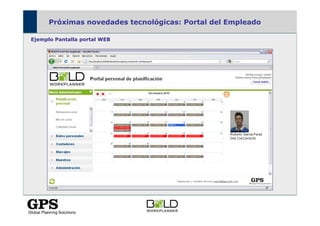 Próximas novedades tecnológicas: Portal del Empleado

Ejemplo Pantalla portal WEB
 
