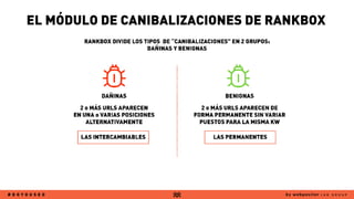 PASOS PARA TRABAJAR LA DETECCIÓN DE
CANIBALIZACIONES CON RANKBOX
 