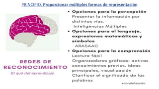 PRINCIPIO. Proporcionar múltiples formas de representación
 