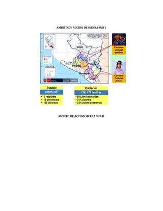 AMBITO DE ACCIÓN DE SIERRA SUR I
AMBITO DE ACCIÓN SIERRA SUR II
 