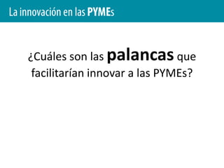Innovando más allá del productoDimensión: MarcaDefinición: Símbolos, palabras o distintivos mediante los cuales una empresa comunica una promesa a los clientes.¿Cómo innovar?Ampliar y aprovechar su marca de maneras creativas.Ejemplos: “Capital riesgo de marca” de VirginGroup