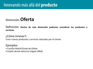  La innovación tiene un alcance más amplio que el desarrollo de nuevos productos e I+D.