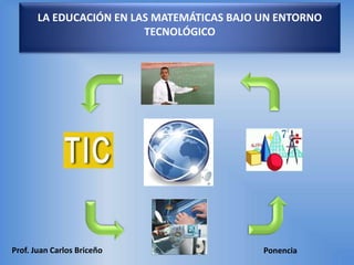LA EDUCACIÓN EN LAS MATEMÁTICAS BAJO UN ENTORNO
TECNOLÓGICO
PonenciaProf. Juan Carlos Briceño
 
