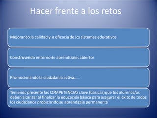Hacer frente a los retos

 
