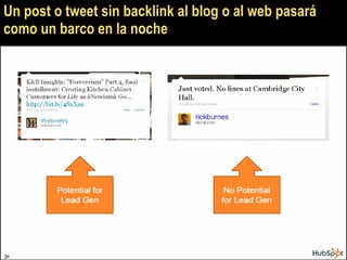 Un post o tweet sin backlink al blog o al web pasará como un barco en la noche 
