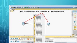 Aquí es donde se finaliza las conexiones de CABLEADO de las PC
 