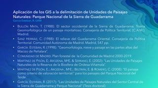 Aplicación de los GIS a la delimitación de unidades de paisajes natur…