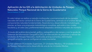 Aplicación de los GIS a la delimitación de unidades de paisajes natur…