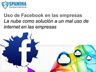 Uso de Facebook en las empresas
   La nube como solución a un mal uso de
   internet en las empresas




CLOUD EMAIL & WEB SECURITY            www.spamina.com
 